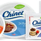 Chinet Classic White Oval Platter Plates, 12.625" x 10" (100 ct.)