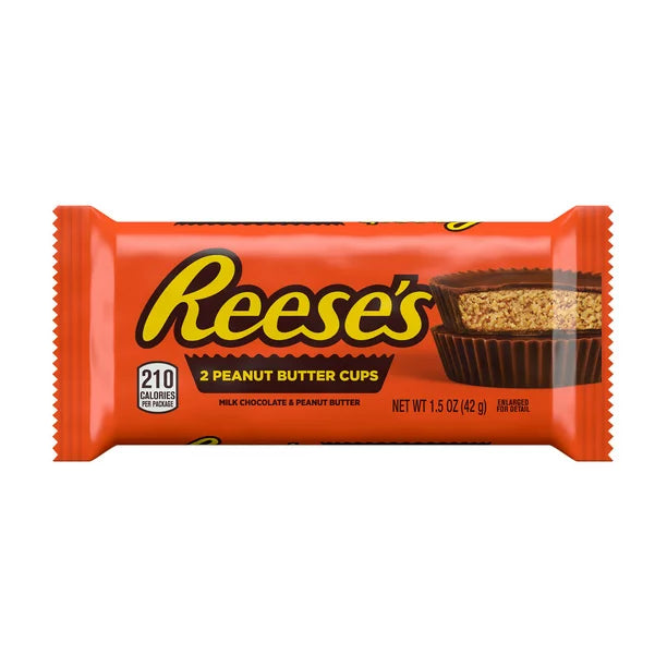 REESE'S Milk Chocolate Peanut Butter Cups Candy, Bulk, Christmas, Packs (1.5 oz., 36 ct.)