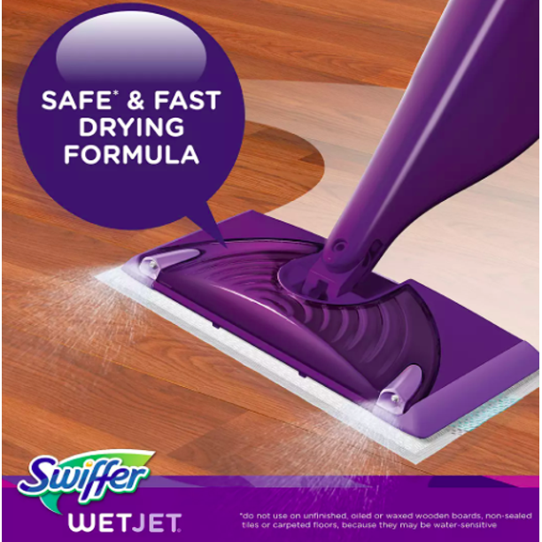 Swiffer WetJet Multi-purpose Floor Cleaner Solution, Febreze Lavender Vanilla and Comfort Scent, 3 ct./1.25L