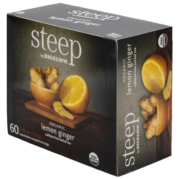 steep by Bigelow Lemon Ginger Herbal Tea ( 60 ct.)