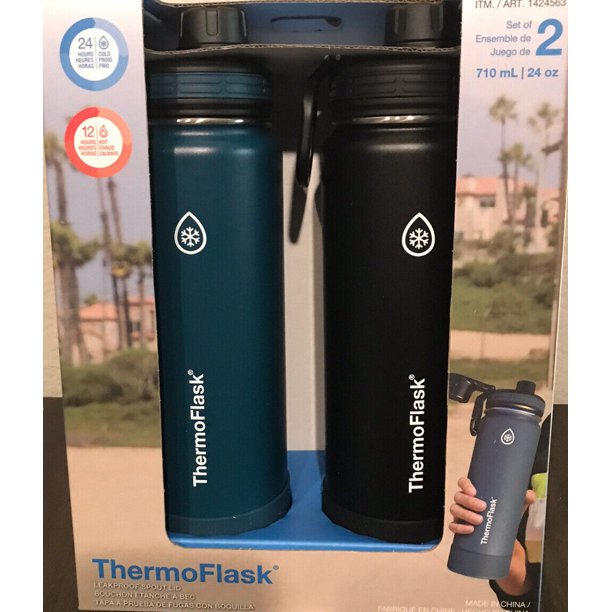 Takeya Thermoflask 24 oz. Spout, 2 pk. - Carbon/Seaglass