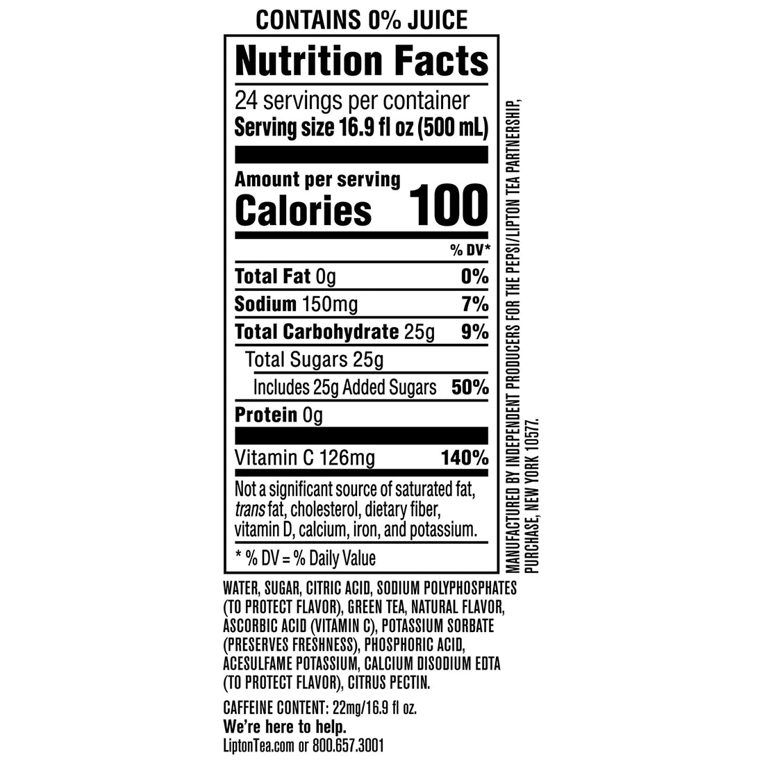 Lipton Green Tea with Citrus, 24 pk./16.9 oz.