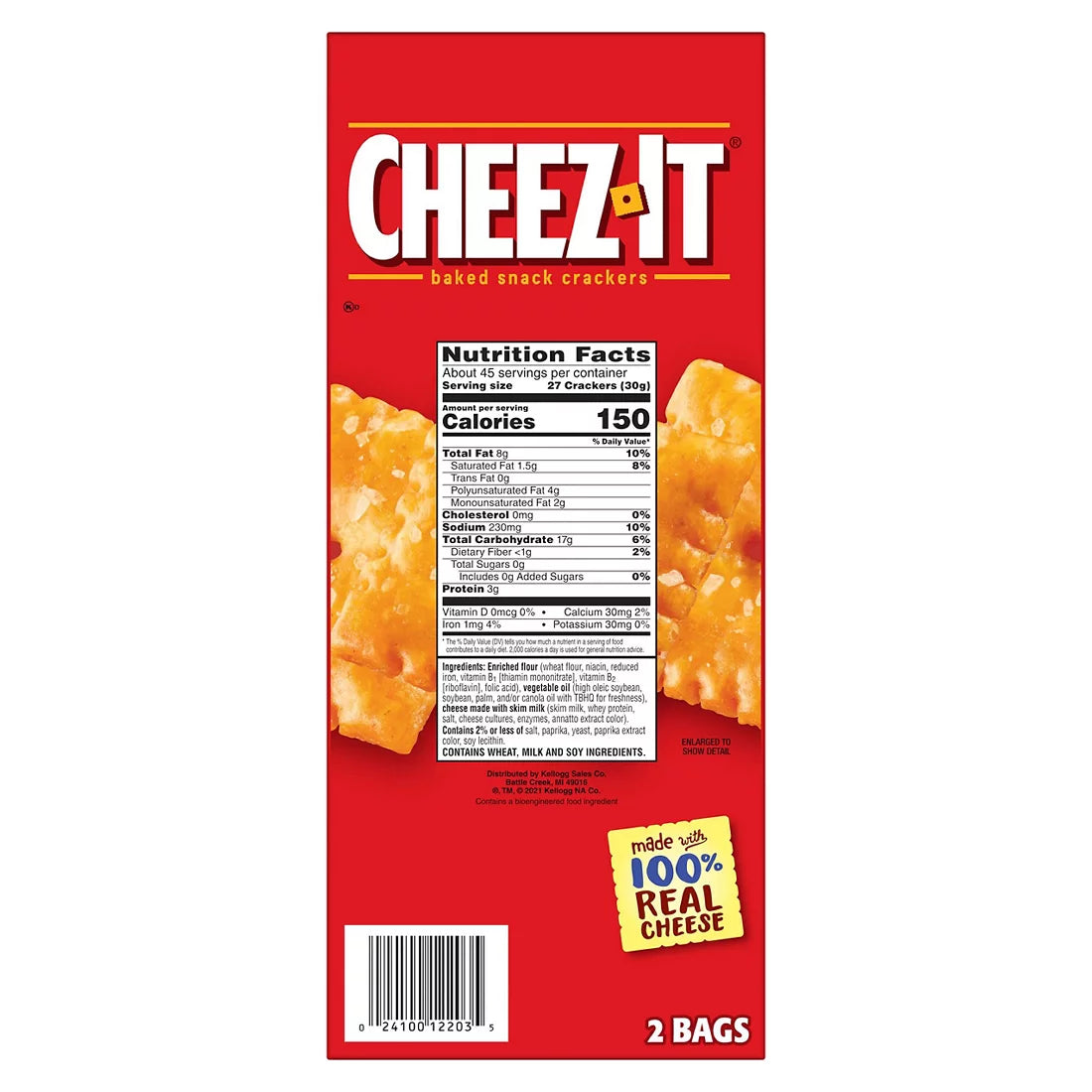 Cheez-It Baked Crackers, 2 pk.