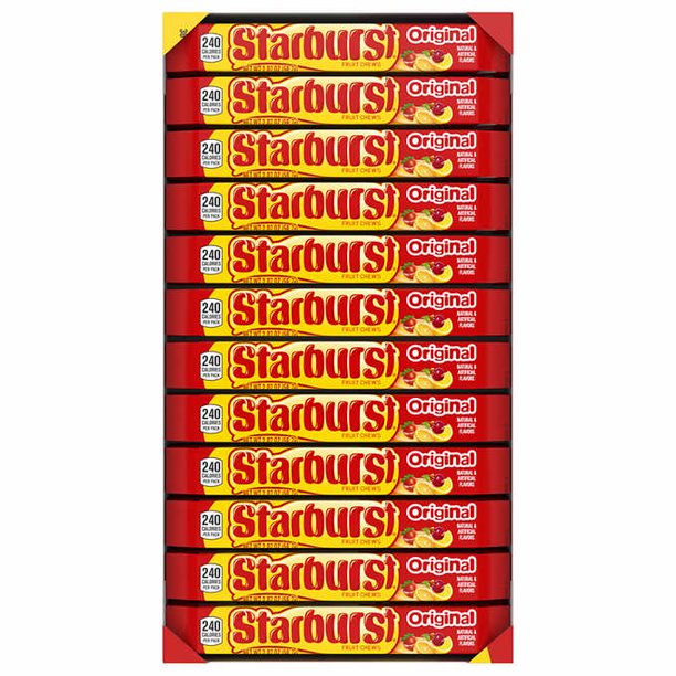 Starburst Original Fruity Chewy Candy Full Size Bulk Pack (2.07 oz., 36 ct.)