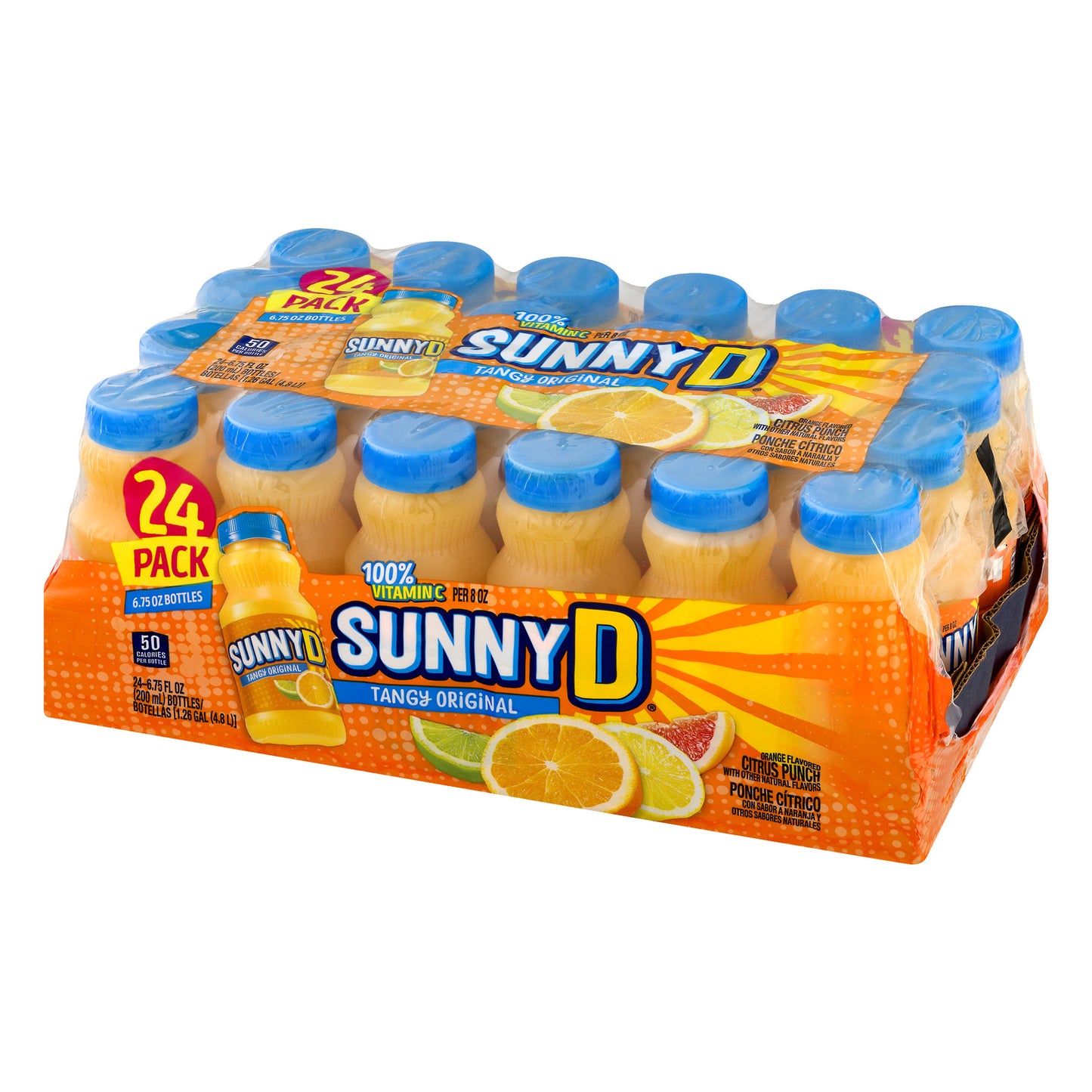 SunnyD Tangy Original Orange Flavored Citrus Punch (6.75 fl. oz. bottle, 24 pk.)