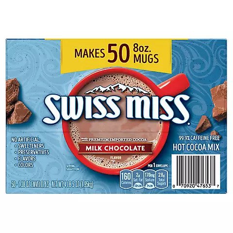 Swiss Miss Milk Chocolate Hot Cocoa Mix Packets (50 ct.)