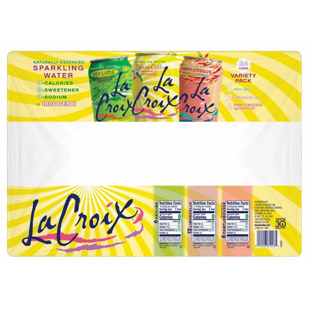 La Croix Sparkling Water Variety Pack (12 fl. oz., 24 pk.)