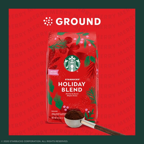 Starbucks Holiday Blend Medium Roast Ground Coffee (35 oz.)