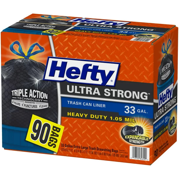 Hefty Ultra Strong 33-Gallon Trash Bags (90 ct.)