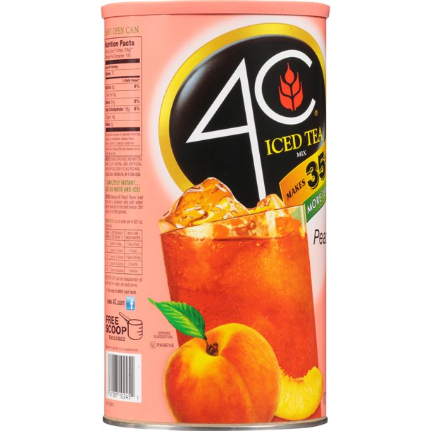 4C 35 QT Peach Iced Tea Mix (82.6 oz.)