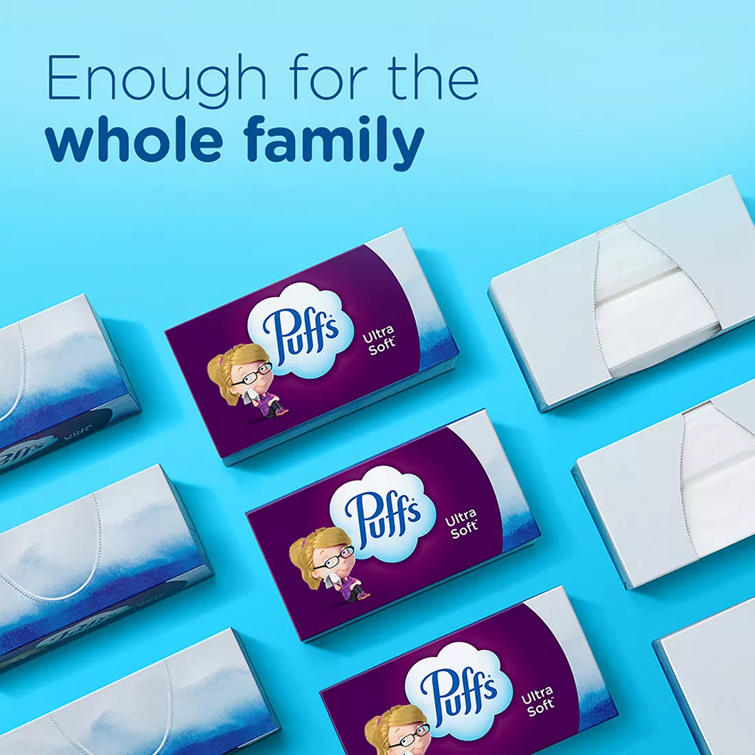 Puffs Ultra Soft and Strong Facial Tissues, 10 ct.