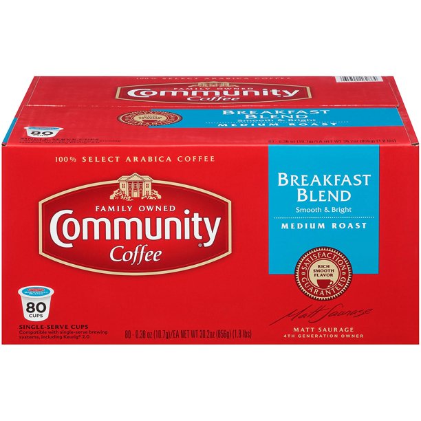 Community Coffee Single Serve Cups, Breakfast Blend (80 ct.)