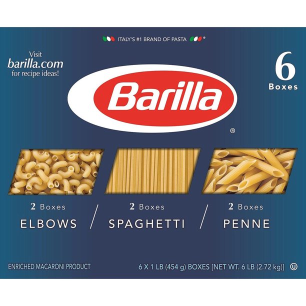 Barilla Pasta Variety Pack (16 oz., 6 pk.)