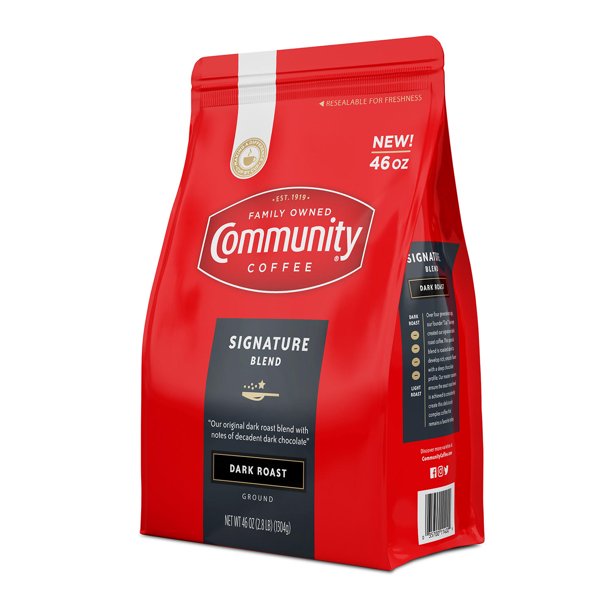 Community Coffee Ground Dark Roast, Signature Blend (46 oz.)