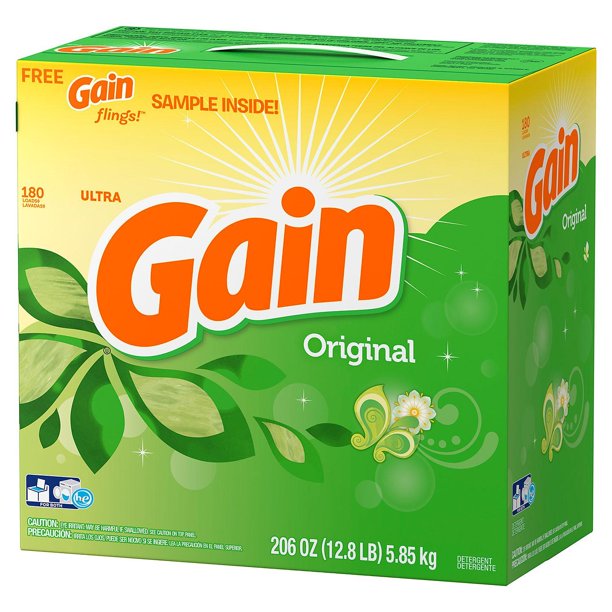 Gain Ultra Powder Laundry Detergent, Original (206 oz., 180 loads)