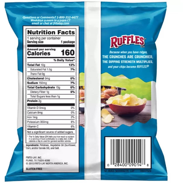 Ruffles Original Potato Chips (1 oz., 50 pk.)