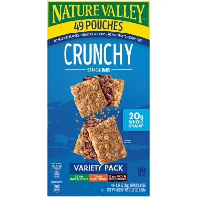 Nature Valley Crunchy Granola Bars, Variety Pack (49 ct.)