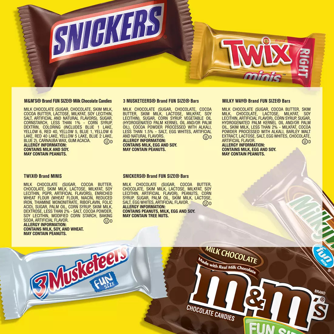 M&M'S, Twix, Snickers & More Bulk Chocolate Candy Variety, 145 ct.