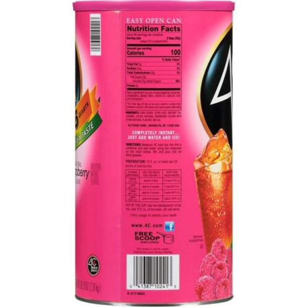 4C 35 QT Raspberry Iced Tea Mix (82.6 oz.)