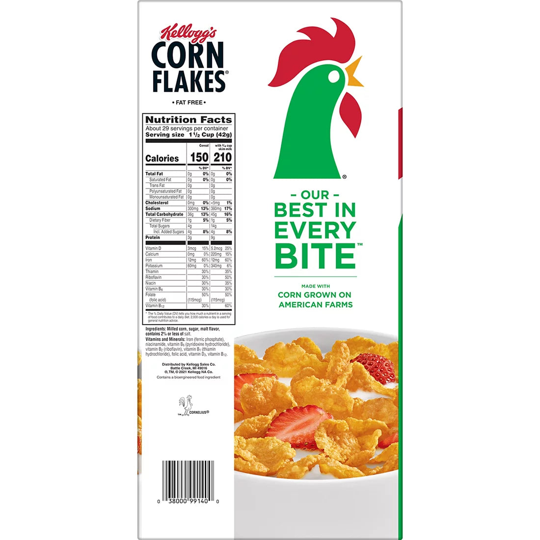 Kellogg's Corn Flakes, 43 oz.