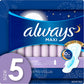 Always Maxi Extra Heavy Overnight Pads, Unscented - Size 5 (54 ct.)