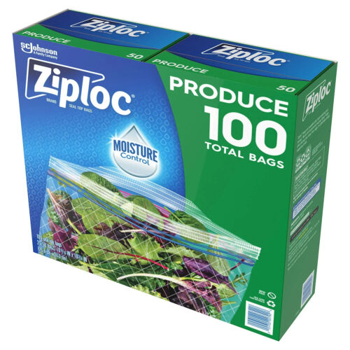 Ziploc Produce Bags w/ Seal Top (100 ct.)