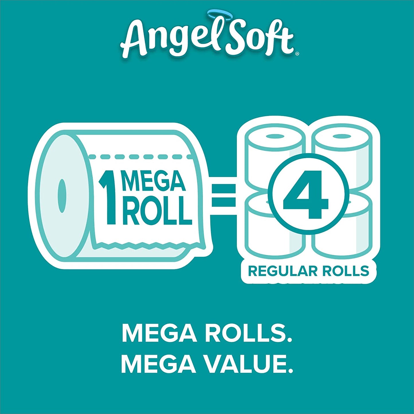 Angel Soft 2-Ply Toilet Paper (48 Mega Rolls, 320 Sheets/Roll)