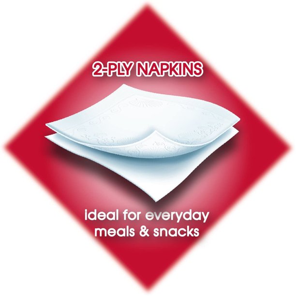 Vanity Fair Everyday Napkins, Disposable White Paper Napkins, 660 Count