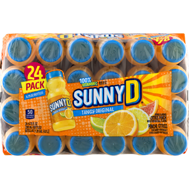 SunnyD Tangy Original Orange Flavored Citrus Punch (6.75 fl. oz. bottle, 24 pk.)