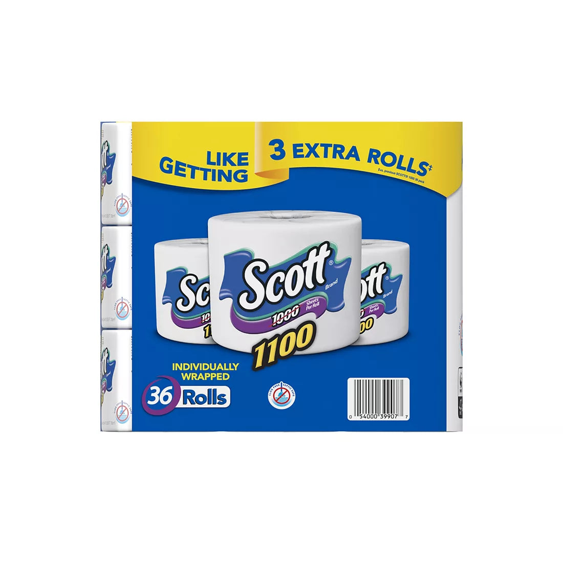 Scott 1100-Sheets, 1-Ply Bath Tissue, 36 ct.