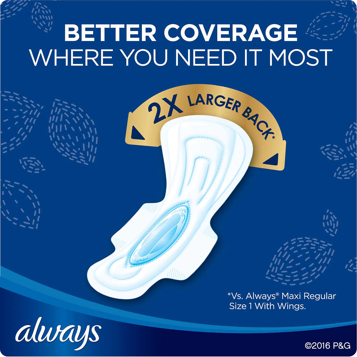 Always Maxi Extra Heavy Overnight Pads, Unscented - Size 5 (54 ct.)