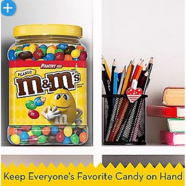 M&M'S Peanut Milk Chocolate Candy Bulk Jar (62 oz.)