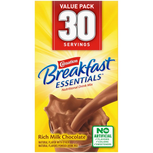 Carnation Breakfast Essentials Nutritional Drink Mix, Chocolate (30 ct.)