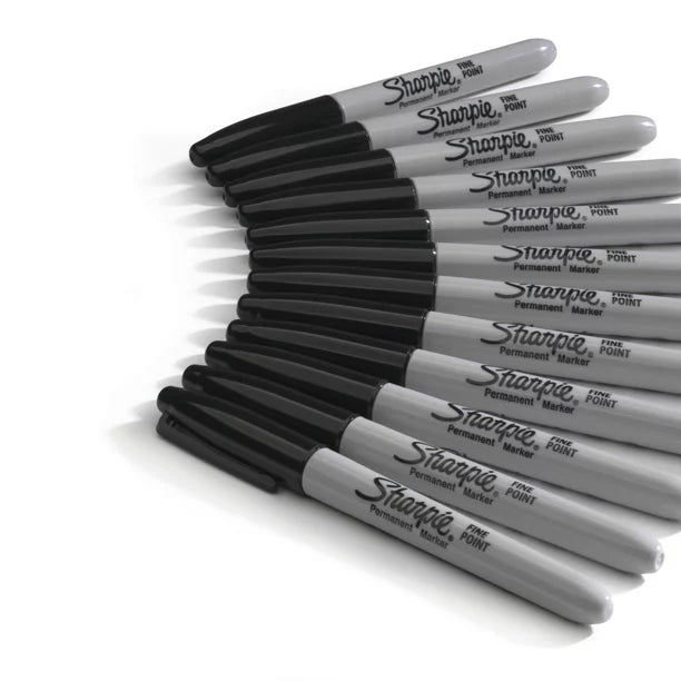 Sharpie Ultra-Fine Permanent Markers, Black, 24 Count