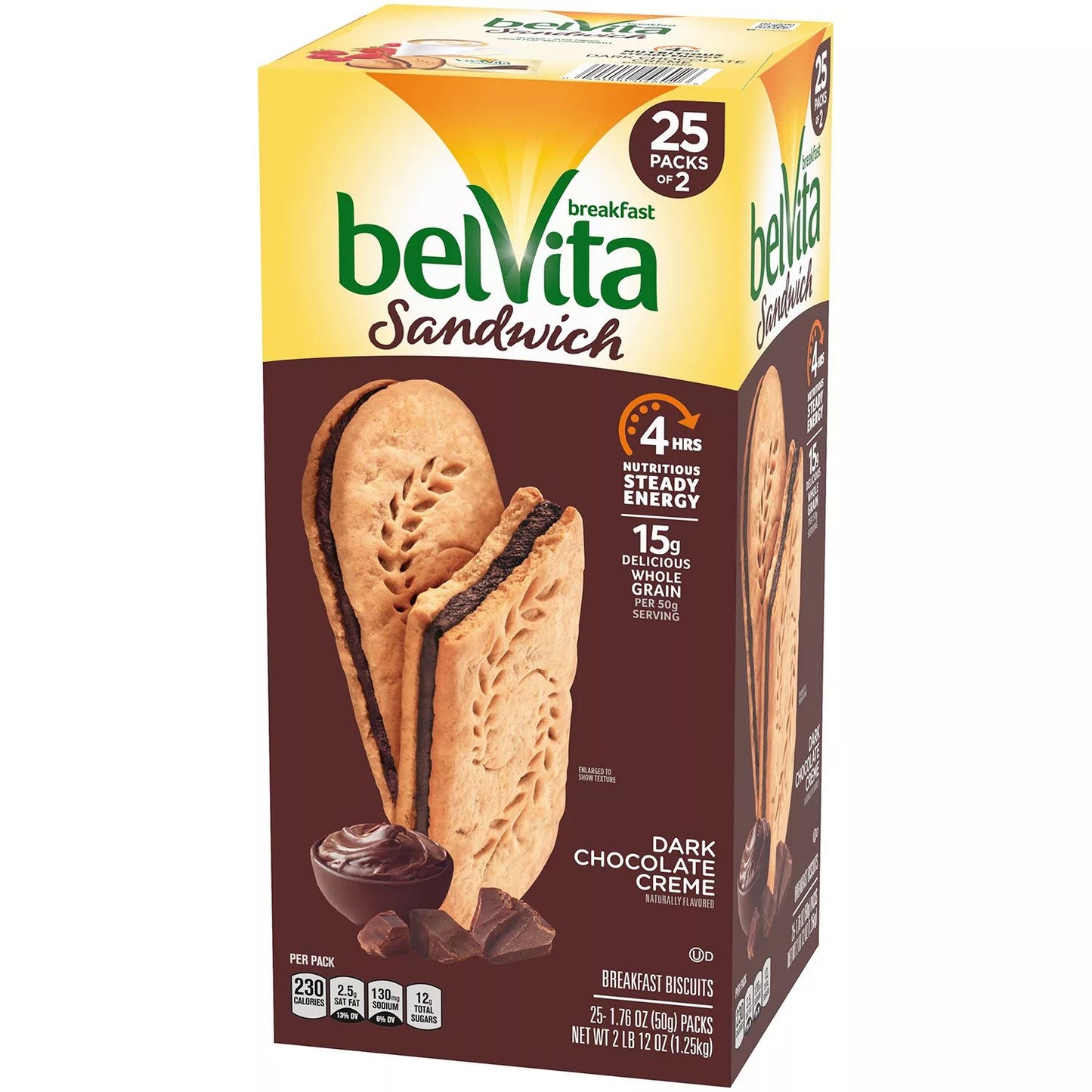 belVita Dark Chocolate Creme Breakfast Biscuits (25 pk.)