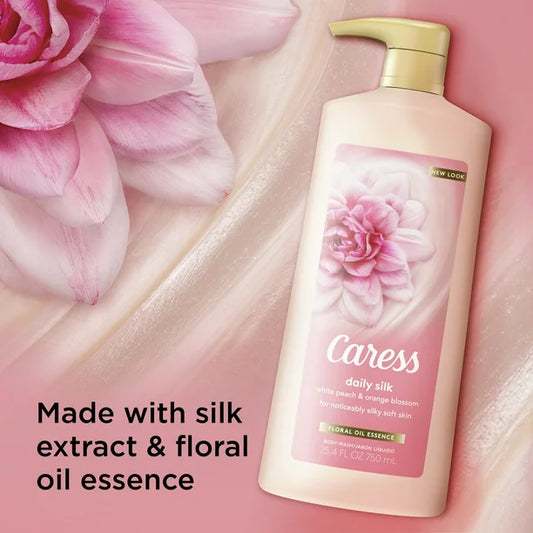 Caress Daily Silk Hydrating Body Wash, Floral Oil Essence (25.4 fl. oz., 2 pk.)