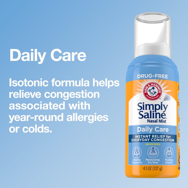 Simply Saline Adult Nasal Mist Daily Care (3 pk. 4.5 oz./pk.)