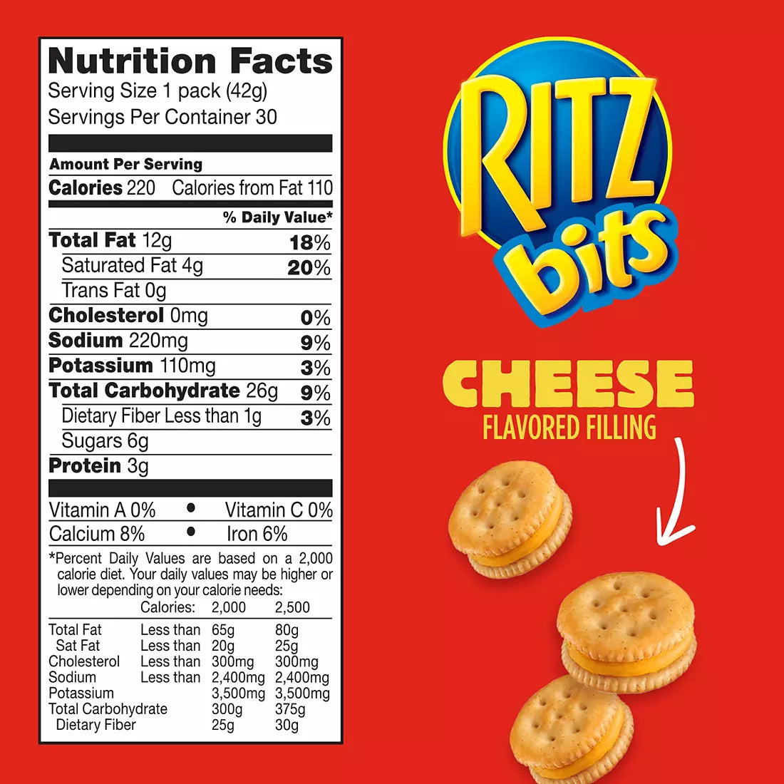 Ritz Bits Cheese Cracker Sandwiches, 30 ct.