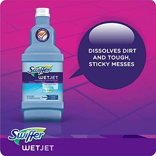 Swiffer Wetjet Mopping Refill Pack (2 bottles of cleaner + 32 refill pads)