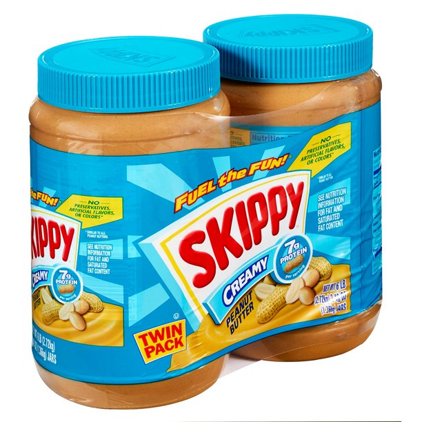 Skippy Creamy Peanut Butter Spread (48 oz., 2 pk)