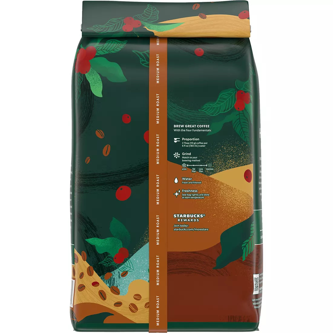 Starbucks House Blend Medium Roast Whole Bean Coffee, 1 bag (40 oz.)