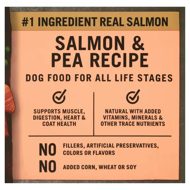 Pure Balance Wild & Free Salmon & Pea Recipe Dry Dog Food, Grain-Free, 11 lbs