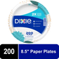 Dixie Ultra® Paper Plate, 8.5 Inch, Lunch or Light Dinner Size Printed Disposable Plate, 220 Count
