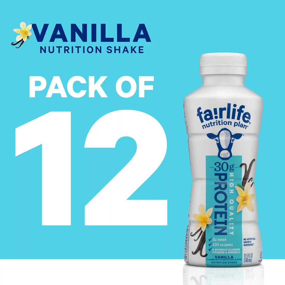 Fairlife Nutrition Plan High Protein Vanilla Shake, 12 pk.