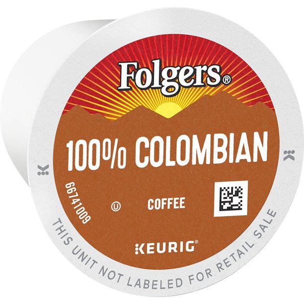 Folgers 100% Colombian Coffee K-Cups,Medium Roast (100 ct.)