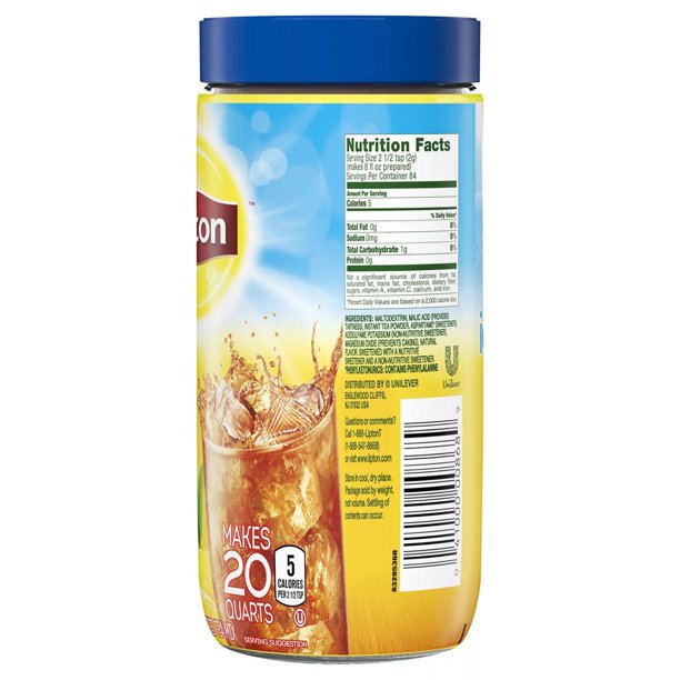 Lipton Diet Iced Tea Mix, Lemon (5.9 oz., makes 20 quarts)