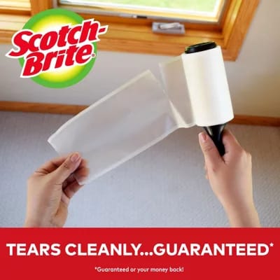 Scotch-Brite Lint Roller Club Pack, 4 Rollers/Pack, 105 Sheets/Roller