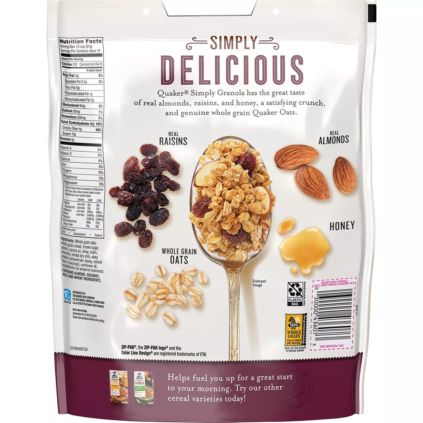 Quaker Simply Granola (34.5oz., 2 pk.)