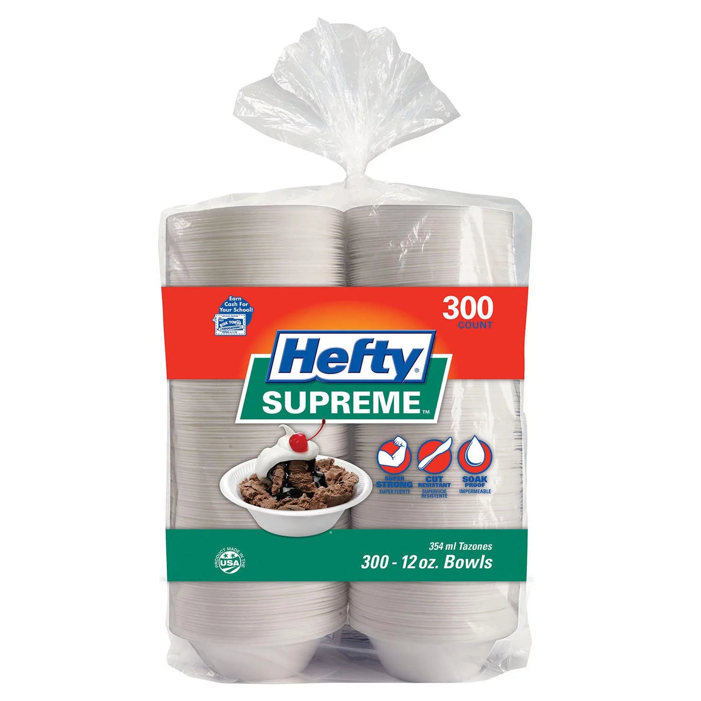 Hefty Supreme Heavyweight Foam Bowls (12 oz., 300 ct.)