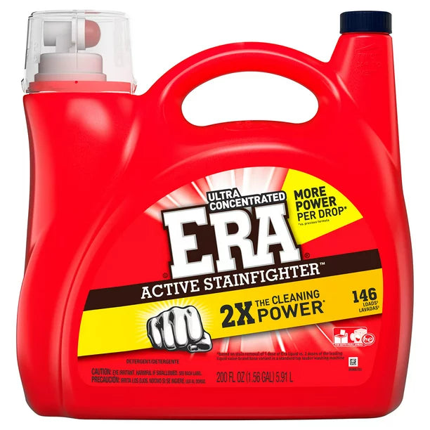 Era Active Stainfighter Ultra Concentrated Liquid Laundry Detergent (200 oz., 146 loads)